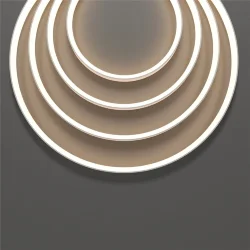 Термостойкий гибкий неон 13х7 24В 9,6Вт/м 2700K IP67 5м (вертикальный изгиб) 432053 (Белый) 432053