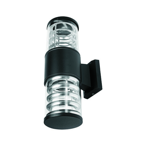 UUL-S12A 2x60W-E27 IP65 BLACK Светильник уличный, под две лампы Е27, Архитектурный накладной, Корпус черный. - фото 1