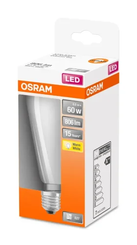 Лампа светодиодная Эдисон 6.5W/2700K (=60W) E27 | EDISON LED Srar FILAMENT | - OSRAM. Фото 2