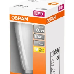 Лампа светодиодная Эдисон 6.5W 2700K (=60W) E27 | EDISON LED Srar FILAMENT | - OSRAM