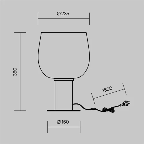 Настольный светильник Smart Casual E27х1 (Черный) - фото 15