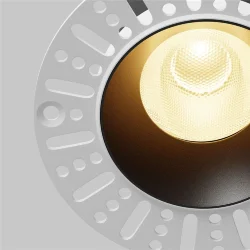 Встраиваемый светильник Омут / Dip 15 Вт 2700 К 50° (Черный) DL121-15W-2.7K-TRS-B
