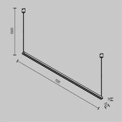 Трековый светильник Точки / Points Elasity 3000К 52Вт 36° (Черный) TR169-1-52W3K-M-B