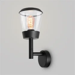 Настенный светильник (бра) Faro E27х1 23Вт IP 54 (Черный)