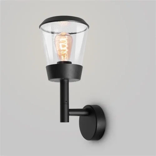 Настенный светильник (бра) Маяк / Faro E27х1 23Вт IP 54 (Черный) O039WL-01B - фото 3