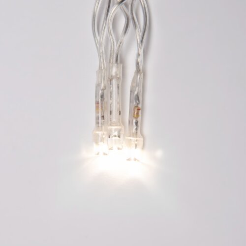 ULD-C1515-160-DTA WARM WHITE IP20 Занавес светодиодный с контроллером, 1.5х1.5м, 160 светодиодов, Теплый белый свет, Провод прозрачный. - фото 3