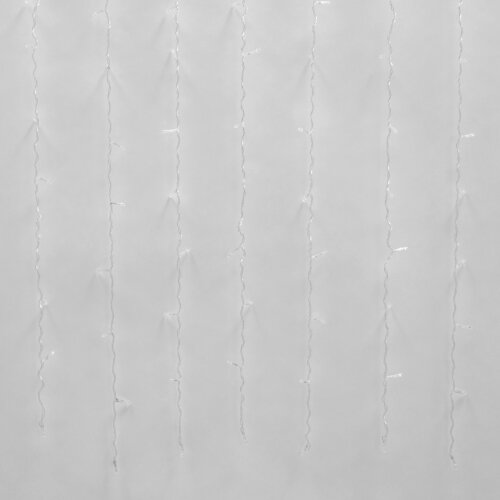 ULD-C1515-160-DTA WARM WHITE IP20 Занавес светодиодный с контроллером, 1.5х1.5м, 160 светодиодов, Теплый белый свет, Провод прозрачный. - фото 4