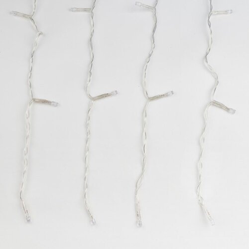 ULD-C1515-160-DTA WARM WHITE IP20 Занавес светодиодный с контроллером, 1.5х1.5м, 160 светодиодов, Теплый белый свет, Провод прозрачный. - фото 5