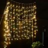 ULD-C1515-160-DTA WARM WHITE IP20 Занавес светодиодный с контроллером, 1.5х1.5м, 160 светодиодов, Теплый белый свет, Провод прозрачный. - фото 7