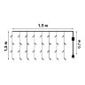 ULD-C1515-160-DTA WARM WHITE IP20 Занавес светодиодный с контроллером, 1.5х1.5м, 160 светодиодов, Теплый белый свет, Провод прозрачный. - фото 11