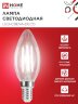 Лампа светодиодная LED-СВЕЧА-deco 15Вт 230В Е14 4000К 1455Лм прозрачная IN HOME - Фото 2