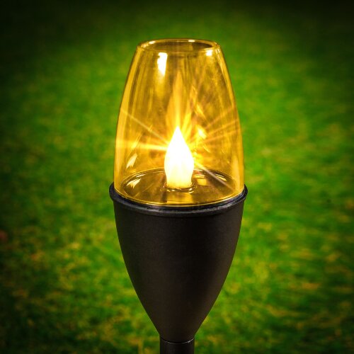 USL-C-694-PT375 CANDLE SET12 Садовый светильник на солнечной батарее, в составе набора из 12шт, Эффект горящего пламени, 1xAAА аккумулятор в-к, IP44, TM Uniel - фото 3