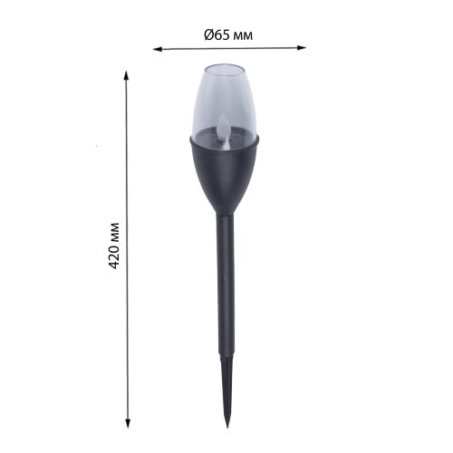 USL-C-694-PT375 CANDLE SET12 Садовый светильник на солнечной батарее, в составе набора из 12шт, Эффект горящего пламени, 1xAAА аккумулятор в-к, IP44, TM Uniel - фото 12