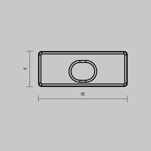 Комплект заглушек (для профиля 15x06) 10 шт., ALM-001-W-EC 642020 (Белый) 642020 - фото 6