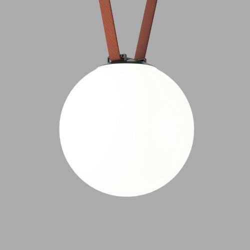 DK5554-BK Cветильник для трека-ремня Belty, серия Orb, со светодиодом, D230*H236мм, 48V DC, 15W, RA90, 120°, 4000K, IP20, черный, акрил.