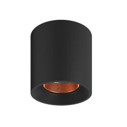 Светильник накладной, IP 20, 10 Вт, GU5.3, LED, черный/бронзовый, пластик, Denkirs DK3090-BBR