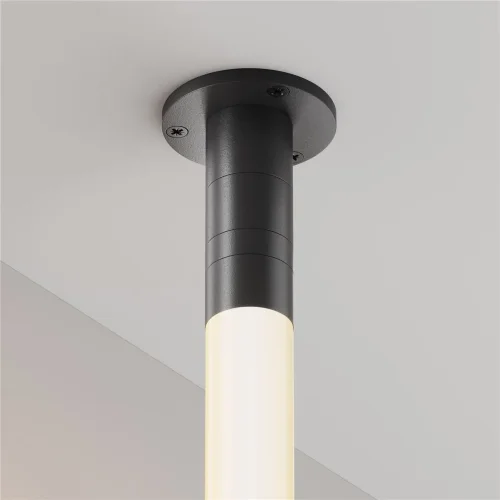 Основание для накладного монтажа системы Shelf с внешней резьбой с вводом питания (Черный) - фото 3