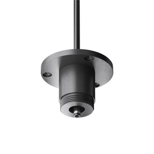 Основание для накладного монтажа системы Shelf с внешней резьбой с вводом питания (Черный) CA022BO-P-B - фото