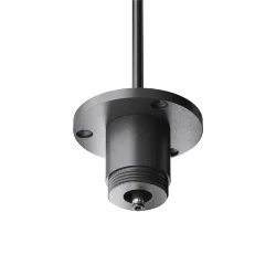 Основание для накладного монтажа системы Shelf с внешней резьбой с вводом питания (Черный) CA022BO-P-B