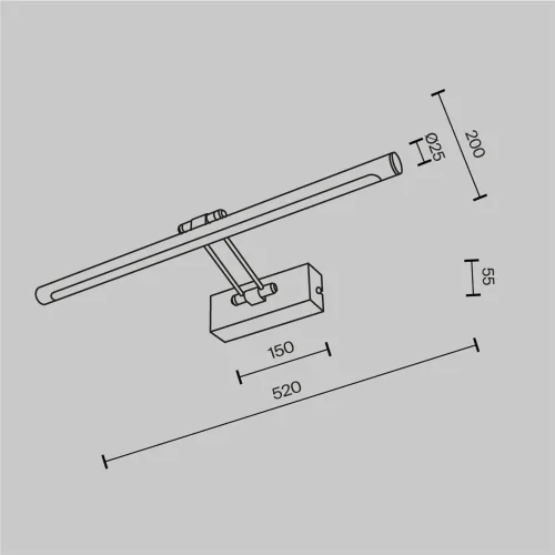 Подсветка Dazzle 2700K 12Вт (Хром) - фото 6