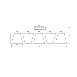 Люстра FR5128PL-05W Звон / Tinkler E14x5 (Матовый Белый) FR5128PL-05W