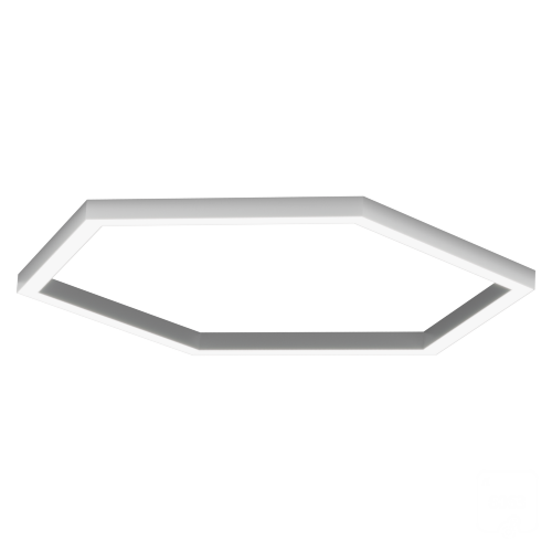 Светильник Шестигранник S50 (RAL9003/634*6mm/LT70 — 4K/80W) - фото 1