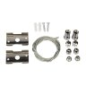 UFB-H50-35 SILVER SET02 Подвес для монтажа магнитного шинопровода в наборе из 2 шт, 1.5м, Серебряный - фото 1