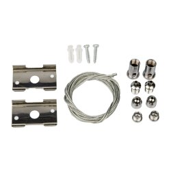 UFB-H50-35 SILVER SET02 Подвес для монтажа магнитного шинопровода в наборе из 2 шт, 1.5м, Серебряный