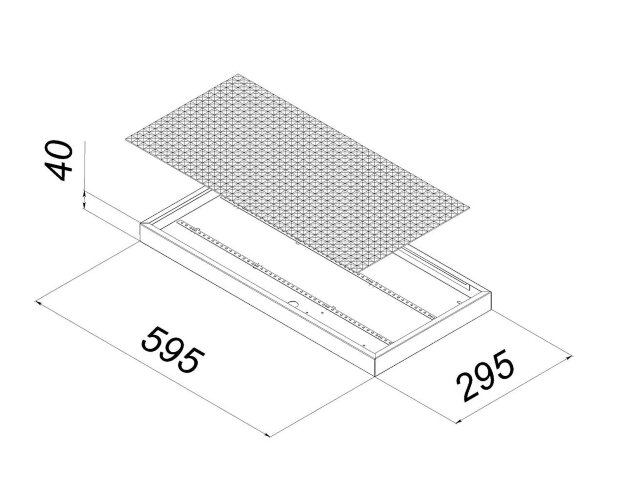 Универсальный офисный светодиодный светильник 20 Вт IP44 595x295x40 мм 3000K Призма - фото 2