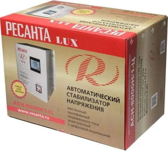 Стабилизатор напряжения АСН-8000Н/1-Ц 1ф 8кВт IP20 релейный Ресанта 63/6/17 - фото 5