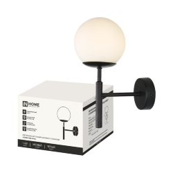 Светильник настенный под лампу AURORA ONE-G9-BL 1хG9 матовый плафон, черный корпус IN HOME