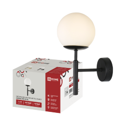 Светильник настенный под лампу AURORA ONE-G9-BL 1хG9 матовый плафон, черный корпус IN HOME