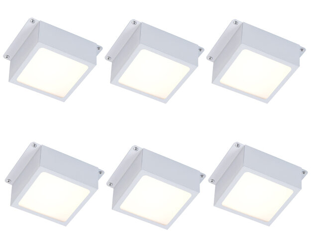 Универсальный офисный светодиодный светильник Грильято комплект 6 шт 48 Вт IP20 100x100x40 мм 4000K Опал - фото 3