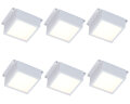 Универсальный офисный светодиодный светильник Грильято комплект 6 шт 48 Вт IP20 100x100x40 мм 4000K Опал - фото 3