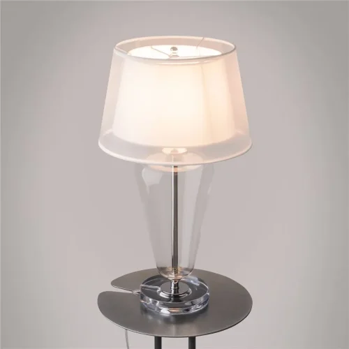 Настольный светильник Verre E27х1 40Вт (Хром) - фото 8