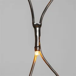 Светодиодная Сеть 2 x 3 м Желтая  24В, 384 LED, Провод Чёрный ПВХ, IP54