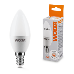 Светодиодная лампа WOLTA 25SC7.5E14 7.5Вт 4000K E14