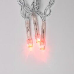 ULD-S0500-050-DTA RED IP20 Гирлянда светодиодная, 5м, 50 светодиодов, Красный свет, Провод прозрачный