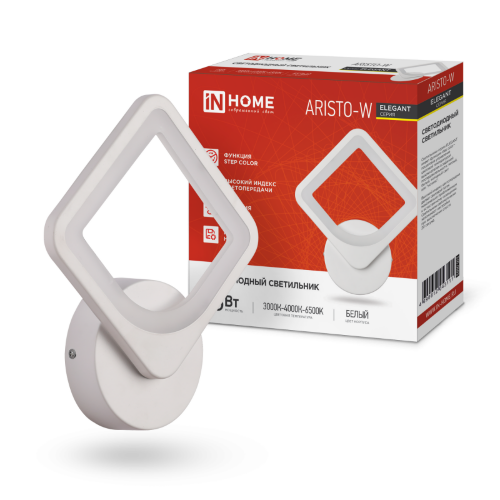 Светильник светодиодный ELEGANT ARISTO-W 15Вт 230В 3000-6500K 1200Лм STEP COLOR белый IN HOME - Фото