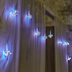 ULD-S0250-200-STA MULTI IP44 STARBURST Гирлянда светодиодная Звезда, 2.5м, 200 светодиодов, Разноцветный свет, Провод прозрачный