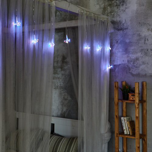 ULD-S0250-200-STA MULTI IP44 STARBURST Гирлянда светодиодная Звезда, 2.5м, 200 светодиодов, Разноцветный свет, Провод прозрачный - фото 2