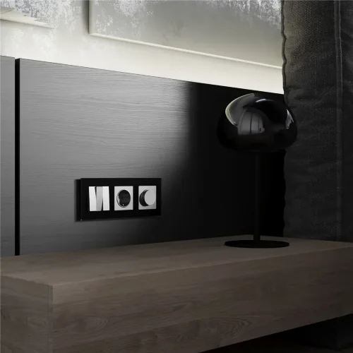 Выключатель трехклавишный (серебряный матовый) W1130065 - фото 3