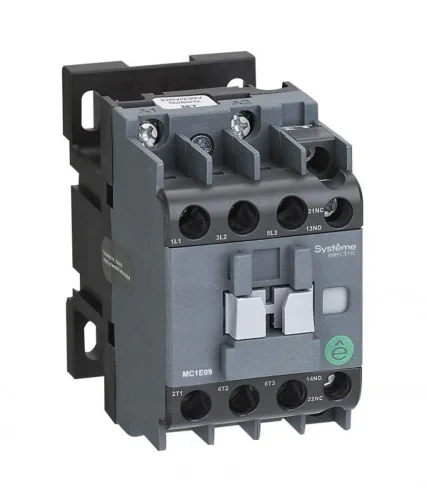 Контактор MC1E 3п 12А кат. 24В AC 1НО+1НЗ SE MC1E12B7 - фото