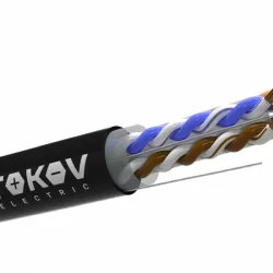Кабель витая пара U/UTP 4х2х23AWG(0.57мм) кат.6 PE outdoor Fluke tested 305м (м) PRO TOKOV ELECTRIC TKP-C05-U-42-6-305-OD