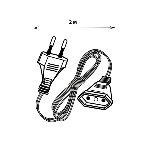 UCX-Y25-10W-200 CLEAR Удлинитель для подключения гирлянд, 2м, 10 Вт, Тип Y25, Прозрачный - фото 5