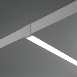 Алюминиевый профиль встраиваемый скрытого монтажа 53×13 (Серебро, 2 м), ALM-5313B-S-2M (Серебро)