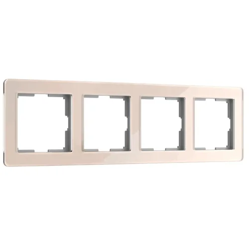 Рамка из акрила на 4 поста Acrylic айвори W0042743 - фото