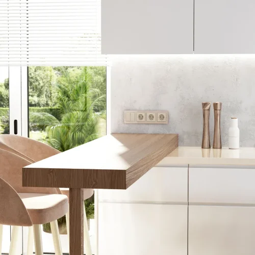 Рамка из акрила на 4 поста Acrylic айвори W0042743 - фото 3