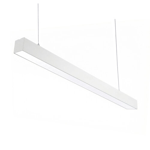 ULO-K10D 30W-3000K-L120 IP40 WHITE Светильник линейный светодиодный подвесной, Теплый белый свет 3000K, 3360Лм, Алюминий, Цвет белый, TM Uniel - фото 1