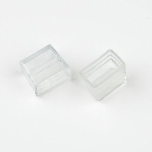 UCW-N21 CLEAR 025 POLYBAG Изолирующий зажим заглушка для светодиодных лент ULS-N21 NEON 220В, 8x16мм, Цвет прозрачный, 25 штук в пакете, TM Uniel - фото 1